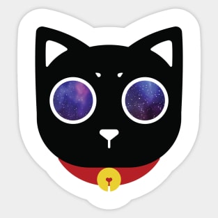 Black Cat - Starry Eyes Sticker